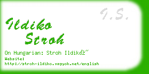 ildiko stroh business card